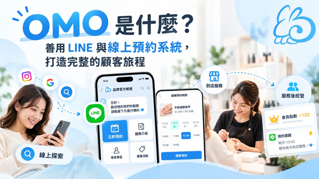 OMO 是什麼？善用 LINE 與線上預約系統，打造完整的顧客旅程